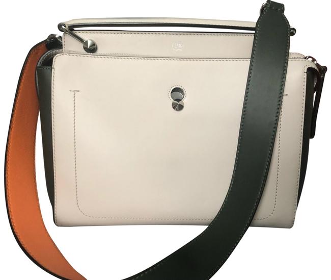 Fendi Dot Com Grey Leather Cross Body Bag 