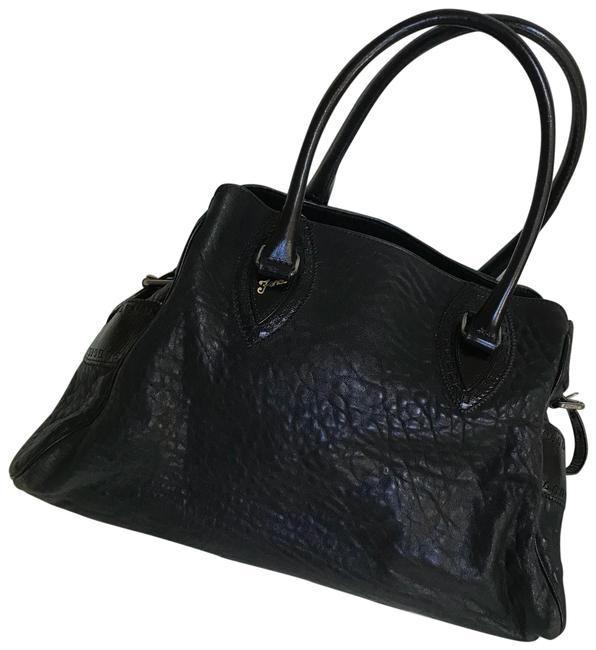 Fendi Du Jour Black Leather Satchel 