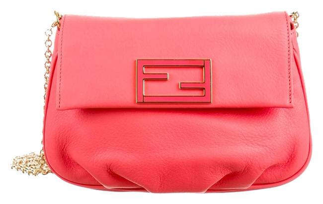 Fendi Fendista Pink Leather Cross Body Bag 