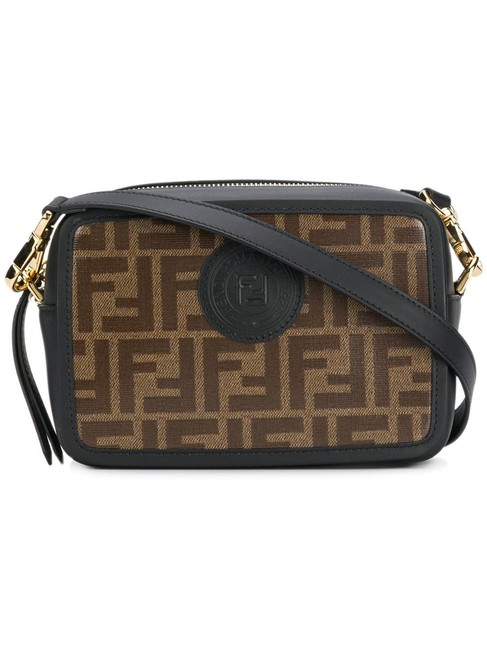Fendi Ff Logo Mini Camera Cross Body Bag 