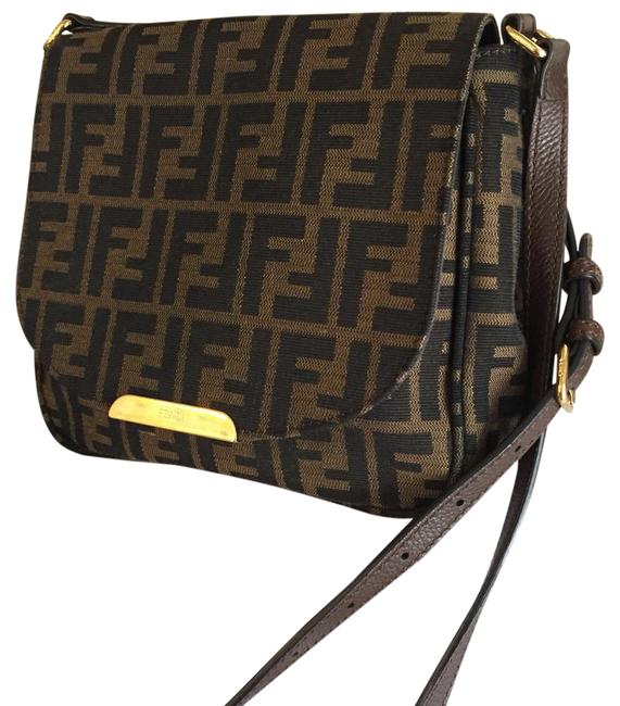 Fendi Ff Logo Zucca Cross Body Bag 
