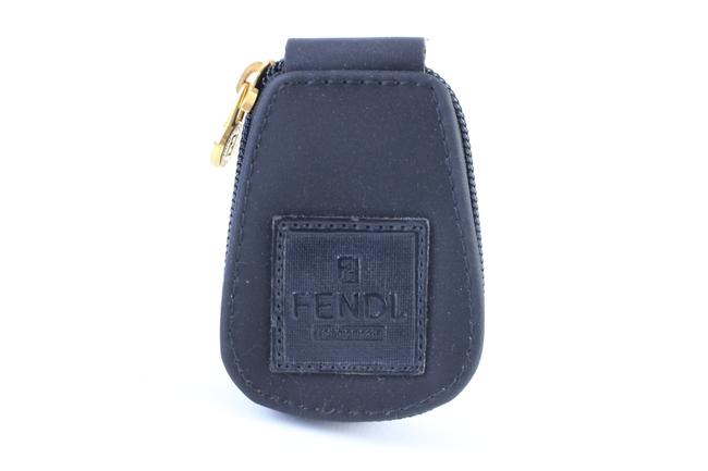 Fendi Ff Manicure Set 3fr0328 Black Nylon Clutch 