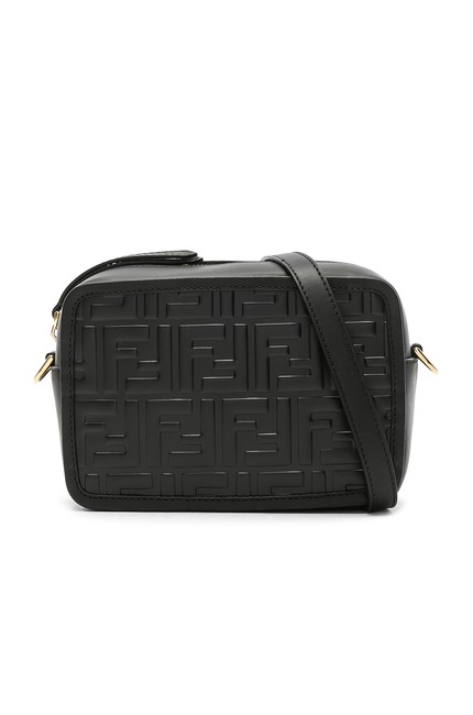 Fendi Ff Mini Logo Black Cross Body Bag 