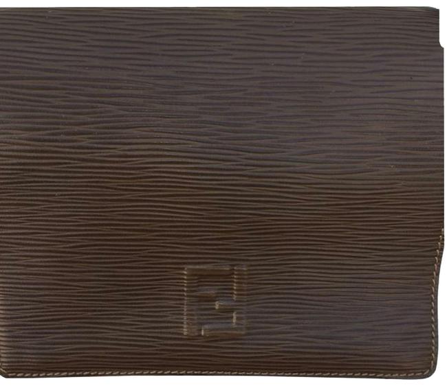 Fendi Flap Brown Epi Leather Cross Body Bag 