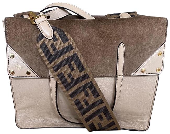 Fendi Flip Tote Beige Cross Body Bag 