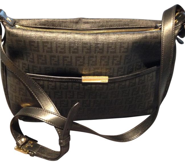 Fendi Messenger Forever Deep Navy Signature Cross Body Bag 