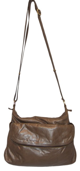 Fendi Gold Leather Cross Body Bag 