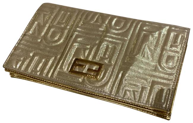 Fendi Gold Woc Cross Body Bag 