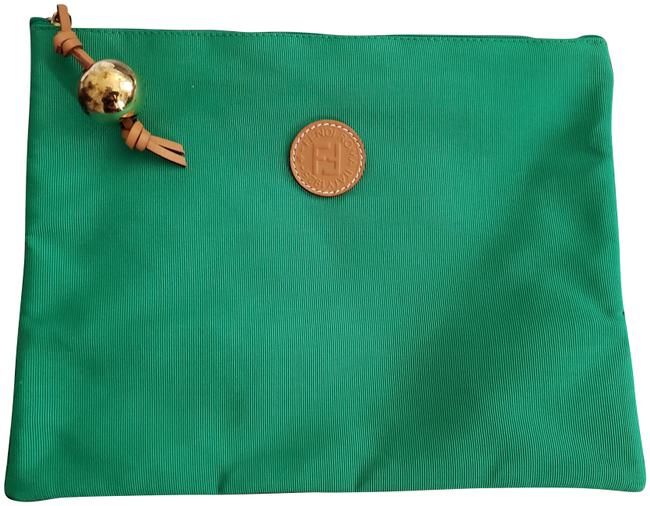 Fendi Green Clutch 
