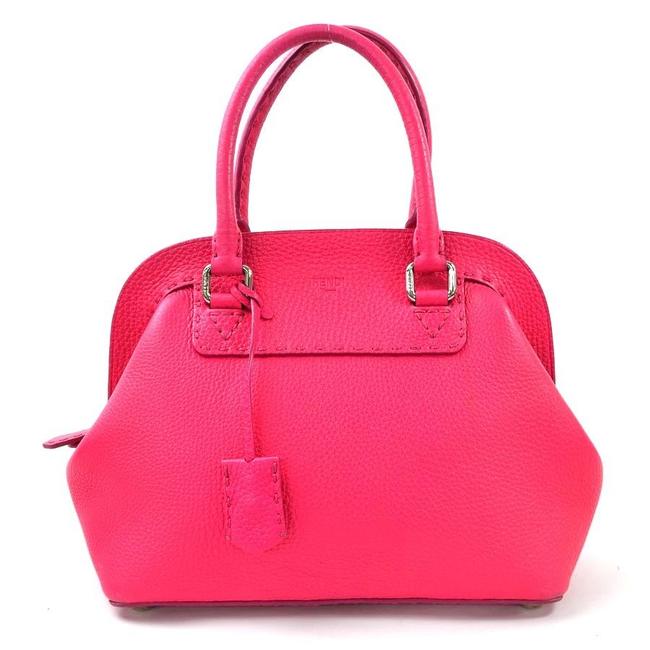 Fendi Handbag Celeria Adele Fuchsia Women&s 8bn255 I0313 Pink Leather Satchel 