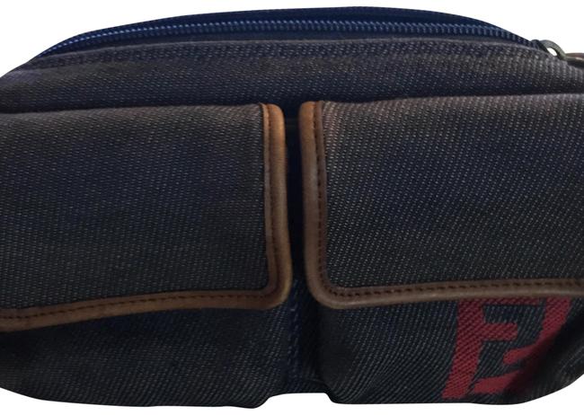 Fendi Hip Sack Denim Navy Jean Cross Body Bag 