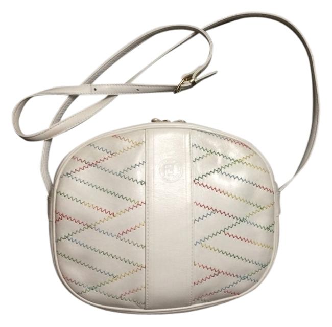 Fendi Italian Leather Stitch rare Cross Body Bag 