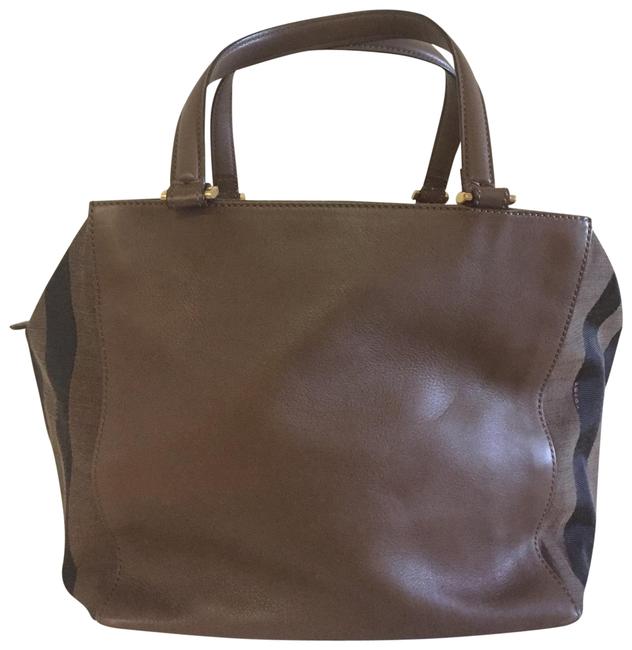 Fendi Leather Brown Satchel 