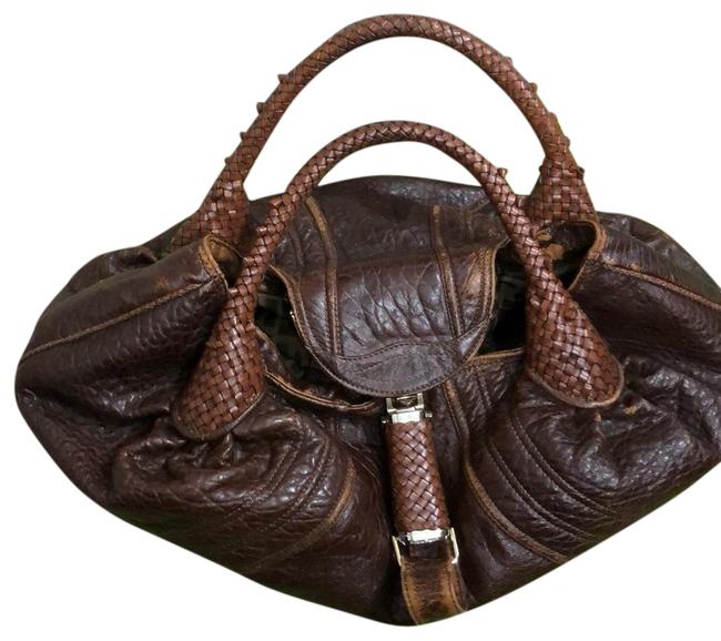 Fendi Leather Distressed Hobo Bag 