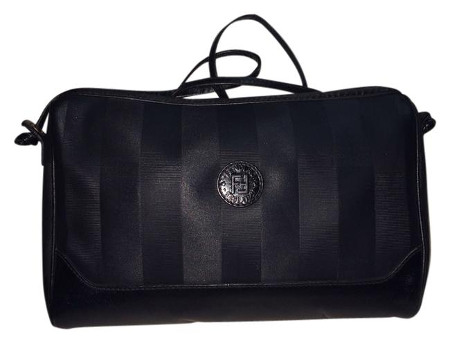 Fendi Lg Mint Regimental Black Beauty Cross Body Bag 