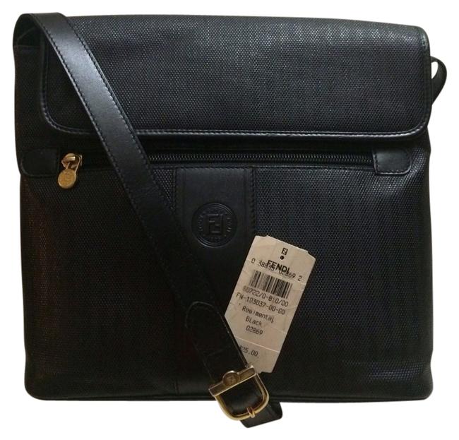Fendi Lg Regimental Black Beauty Cross Body Bag 
