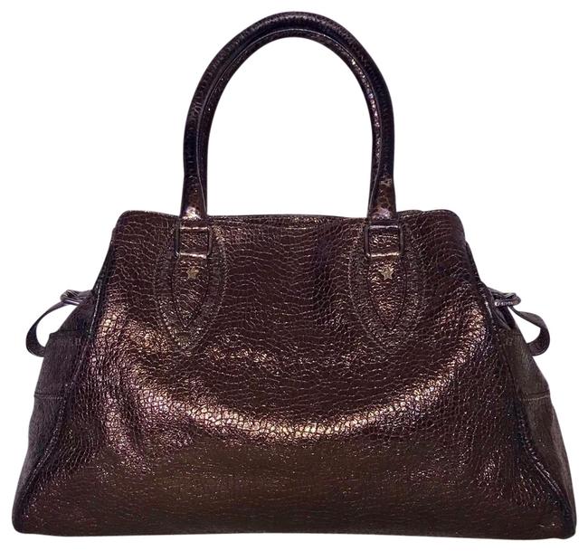 Fendi Limited Edition Metallic De Jour Bronze Leather Satchel 