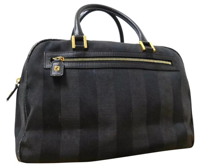 Fendi Lovely Boston Handbag Leather Satchel 