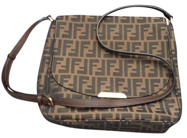 Fendi Medium Zucca Brown Cross Body Bag 