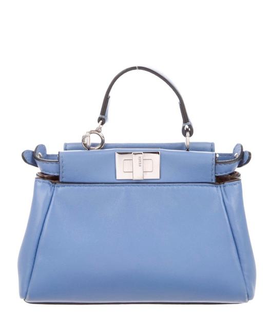 Fendi Micro Mini Blue Cross Body Bag 