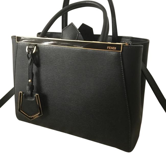 Fendi Mini 2 Jours Leather Cross Body Bag 