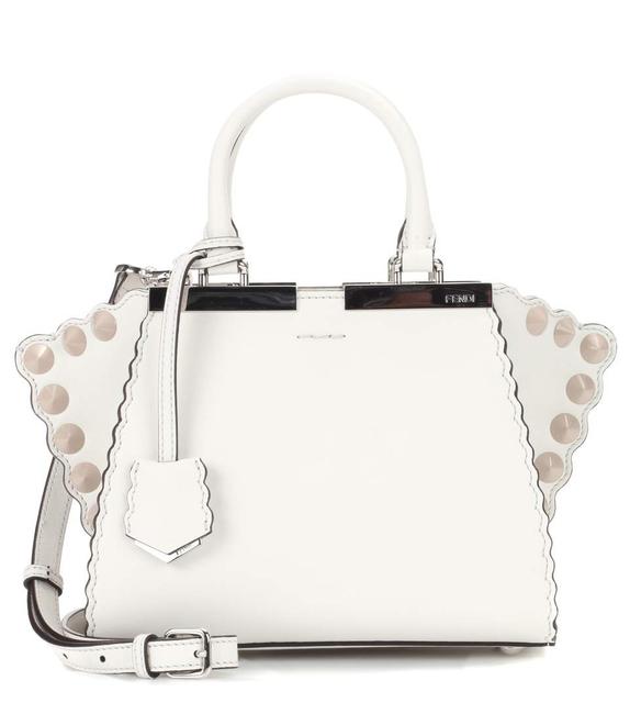 Fendi Mini 3jours Handbag White Leather Satchel 