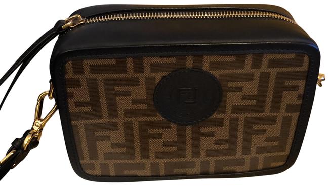 Fendi Camera Case Mini BrownBlack Cross Body Bag 
