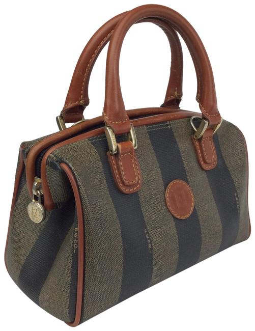 Fendi Mini Frame Picotin Canvas Satchel 