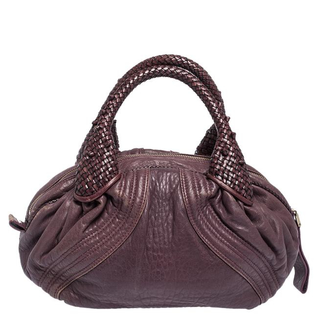 Fendi Mini Spy Purple Leather Hobo Bag 