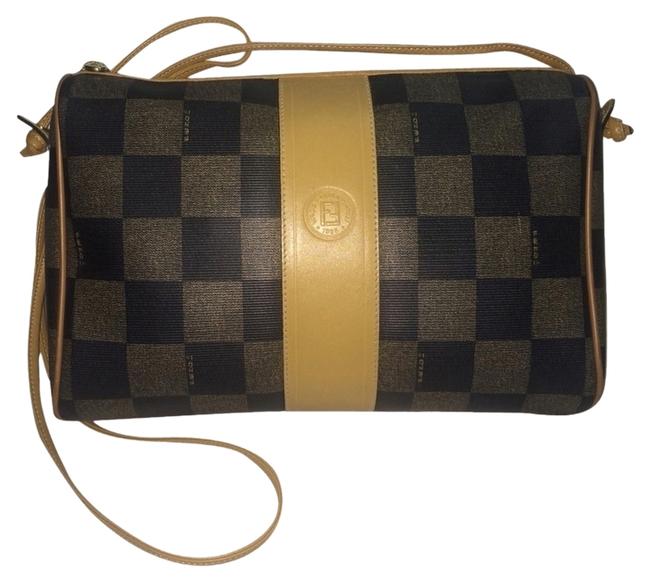 Fendi Mint Lg Checkerboard Beauty Cross Body Bag 