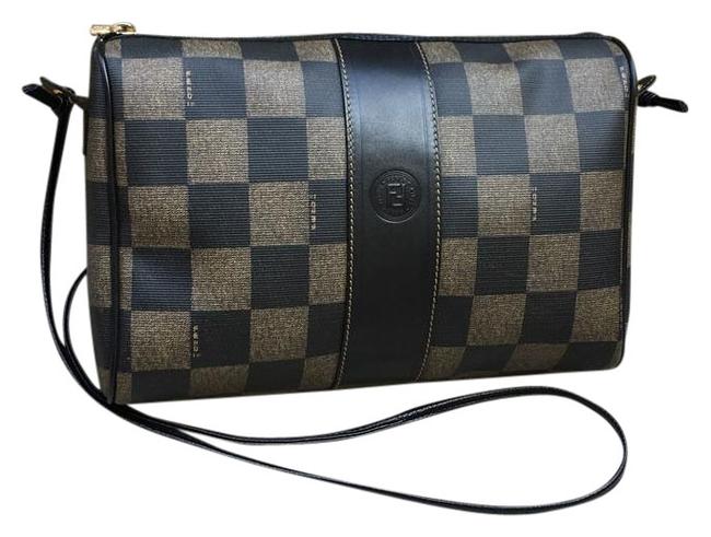 Fendi Minty Ff Checkerboard Gem Cross Body Bag 
