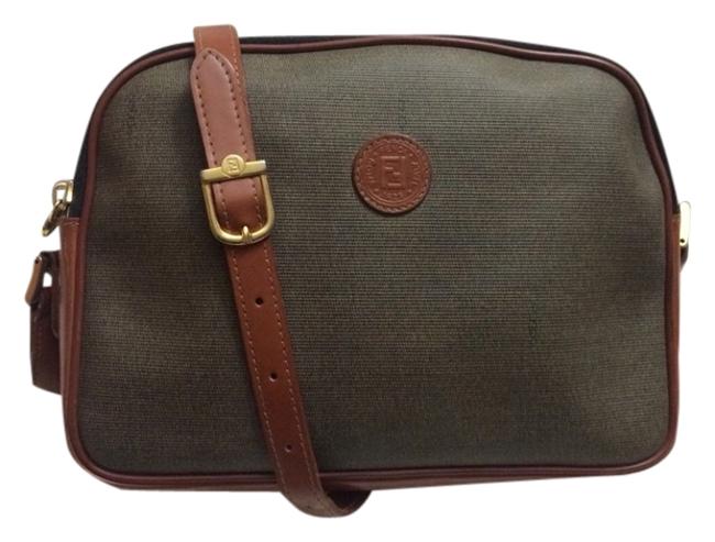 Fendi Minty Med. Monogram Cross Body Bag 