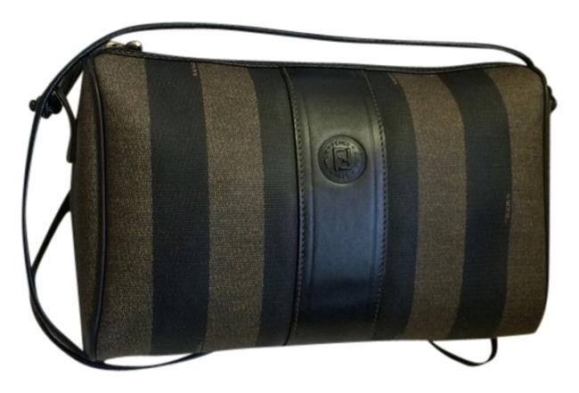 Fendi Minty Med Pequin Stripes Cross Body Bag 