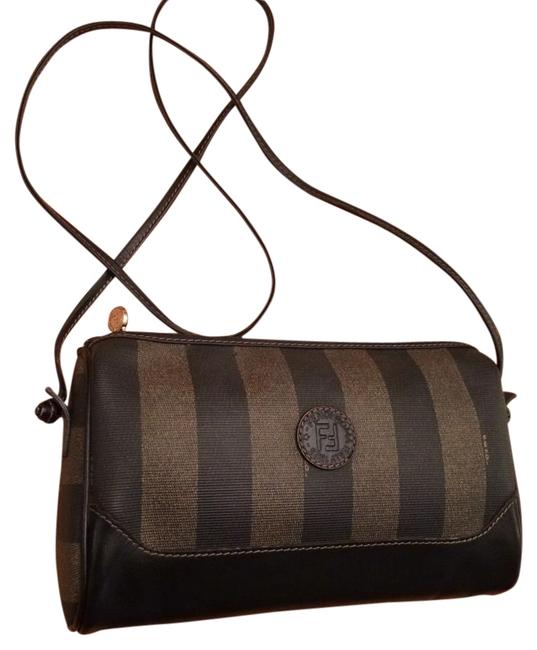 Fendi Minty Pequin Treasure LeatherMonogram Cross Body Bag 