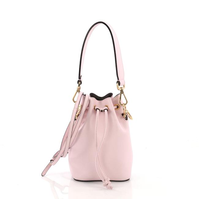 Fendi Bucket Mon Tresor Mini Pink Leather Cross Body Bag 