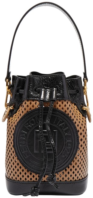 Fendi Mon Tresor Mini Beige Leather Cross Body Bag 