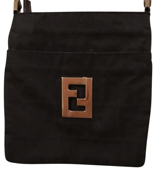 Fendi Monogram Black Nylon Cross Body Bag 
