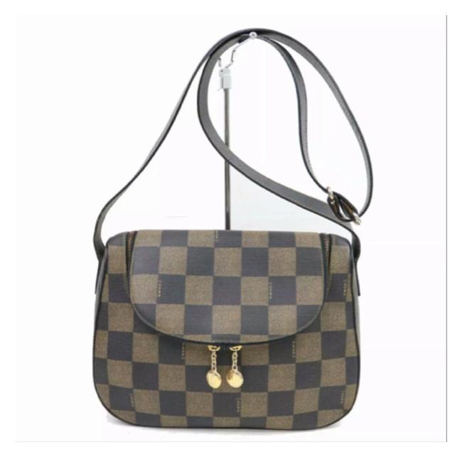 Fendi Monogram Brown Coated Canvas Cross Body Bag 