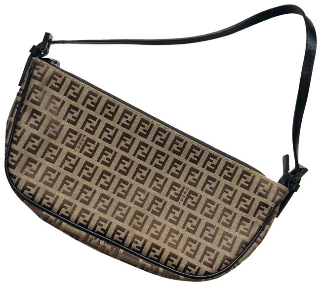 Fendi Monogram Brown Hobo Bag 