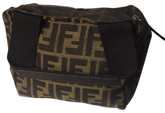 Fendi Monogram Mini Canvas Clutch 