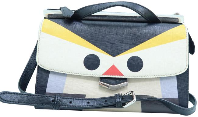 Fendi Monster Black Calfskin Leather Satchel 