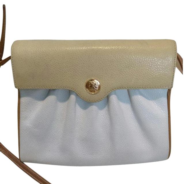 Fendi One Of A Kind Cream Tan  Sand Leather Cross Body Bag 
