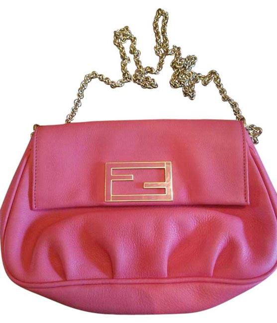 Fendi Orange Leather Cross Body Bag 