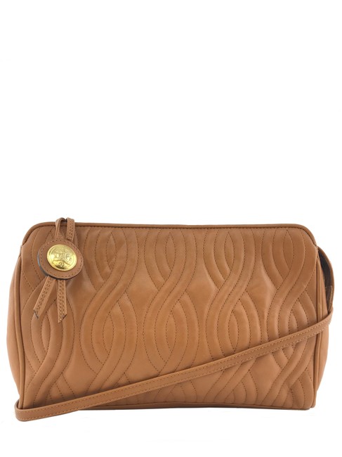 Fendi Pasta Quiltes Brown Leather Cross Body Bag 