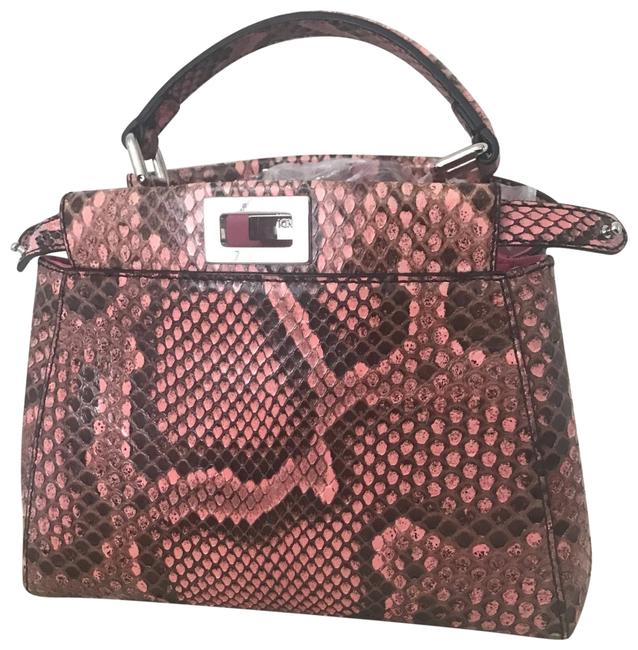Fendi Peekaboo Python Satchel 