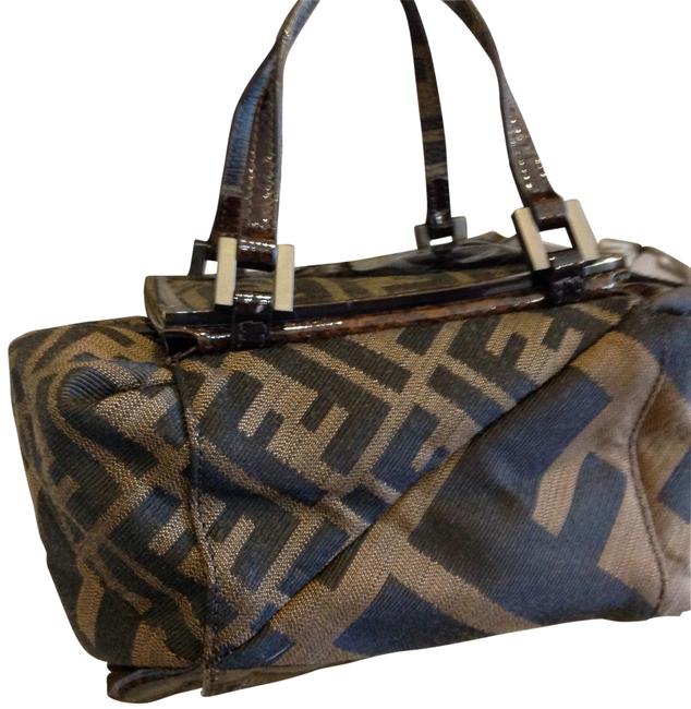 Fendi Pelle Pregiata Browns Nappa Leather Satchel 