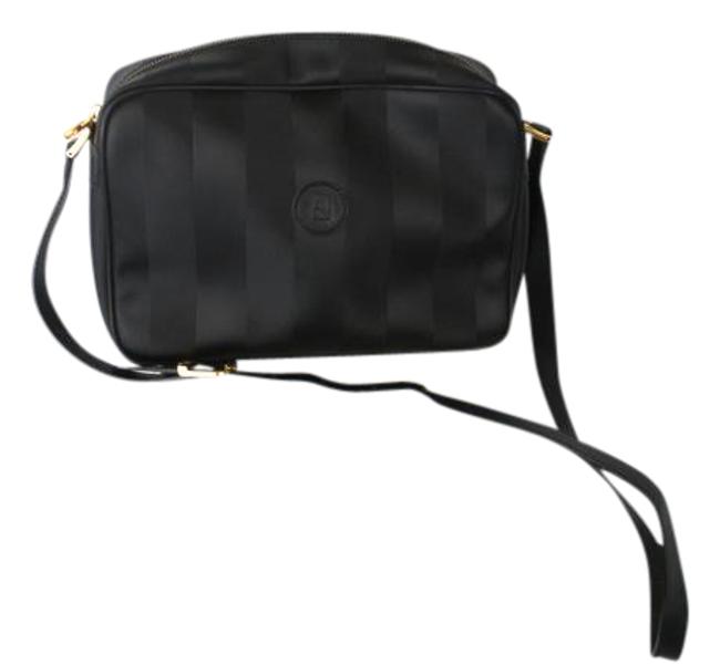 Fendi Pequin Leather Cross Body Bag 