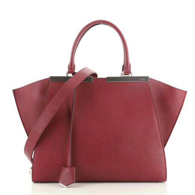 Fendi Petite 3jours Purple Leather Satchel 