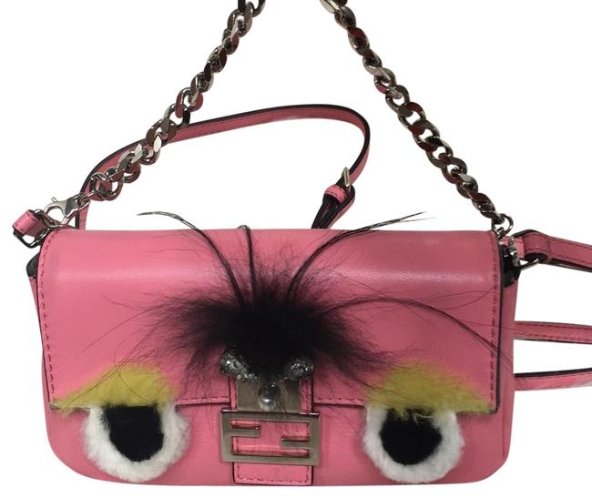 Fendi Pink Leather Cross Body Bag 