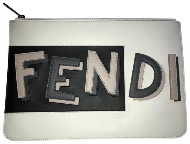 Fendi Pouch Leather Clutch 